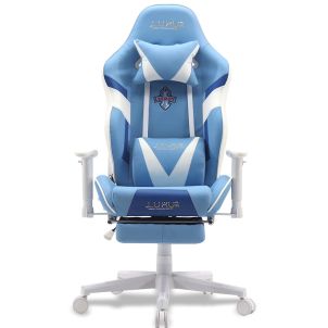 Leeroy Series Ergonomic Gaming Chair For Gamers/Chair For Office/Work At Home With Neck & Lumbar Pillow With Full Reclining Back & Footrest And Multi Locking Position (Leeroy)