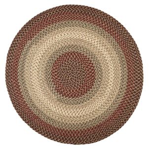 Deserie Handmade Braided Brick Red Outdoor Rug