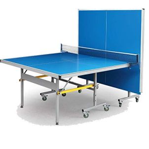 roll away folding table tennis table with laminated 18 mm top 50mm wheels with lock & levellers
