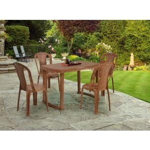 Rectangular-Shape 4 Seater Dining Set for Indoor & Outdoor, Home, Office, Restaurants