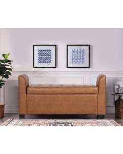 Flip top Storage Bench 2 Seater Sofa
