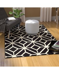 Black and White Indoor Rug