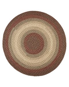 Deserie Handmade Braided Brick Red Outdoor Rug