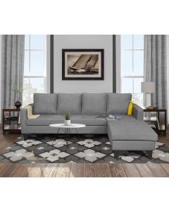 L Shape Sofa Set Plain